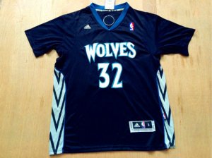 Maillot De Basket Minnesota Timberwolves Karl-Anthony Towns 32 Short Sleeve Noir
